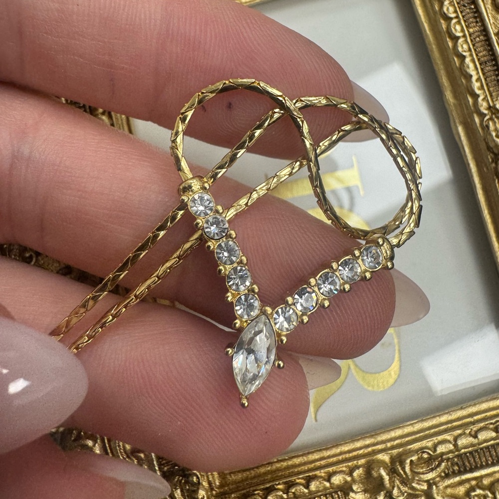 Christian Dior vintage gold plated necklace - Picture 4 of 15